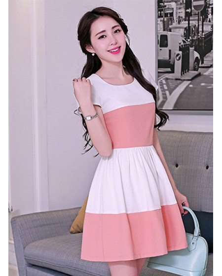 Đầm Phối 2 Màu - 1739