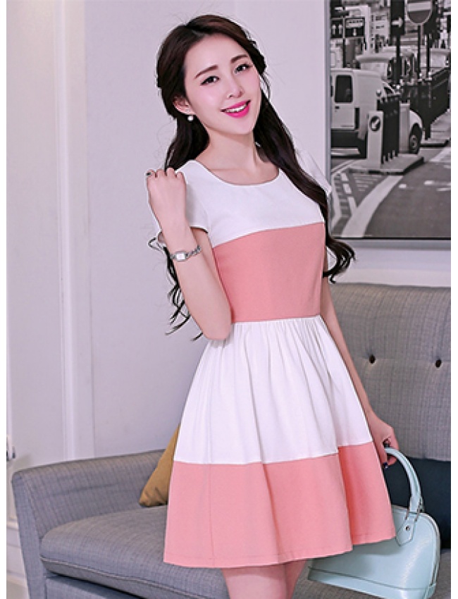Đầm Phối 2 Màu - 1739