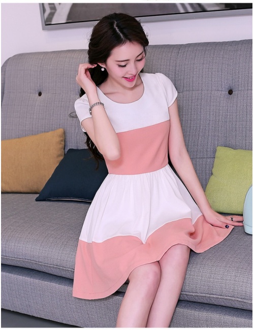 Đầm Phối 2 Màu - 1739