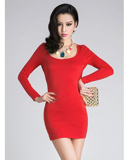 Đầm Tay Dài Cổ Sau Đỗ - 1792