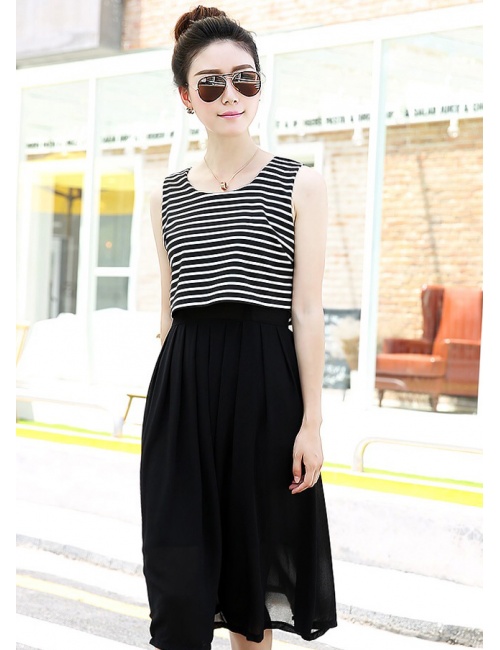 Đầm Phối Sọc Xinh Xắn - 1822