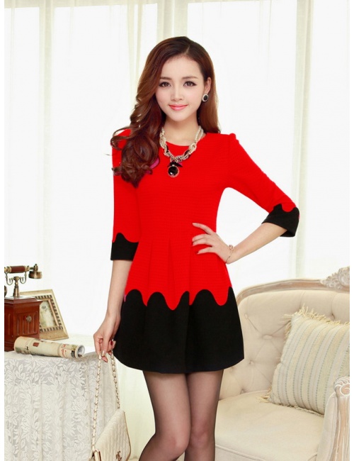 Đầm Phối 2 Màu Tuyệt Đẹp - 1868
