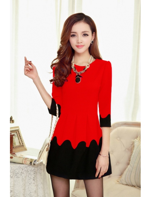 Đầm Phối 2 Màu Tuyệt Đẹp - 1868