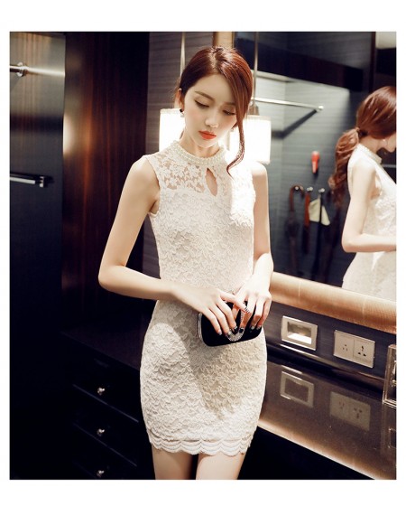 Đầm Ren Body Kết Ngọc Trai Cổ - 35