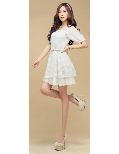 Đầm Ren Hoa Cúc Xinh Xắn - 1904