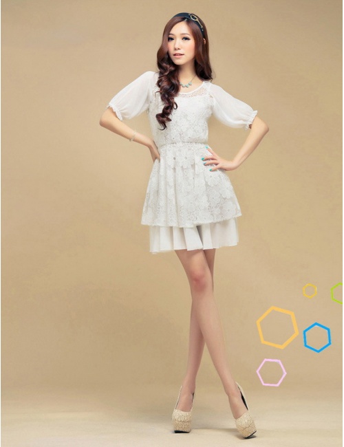 Đầm Ren Hoa Cúc Xinh Xắn - 1904