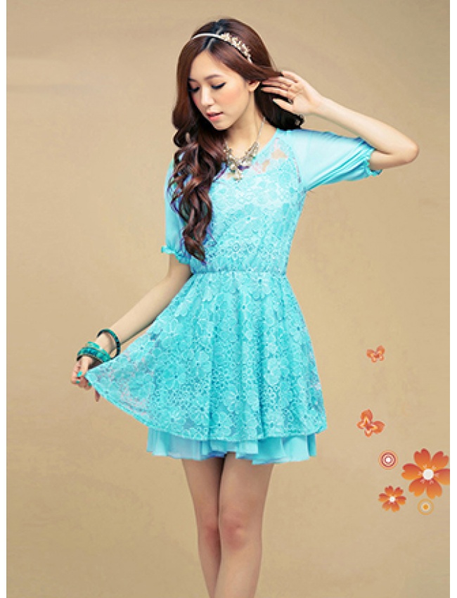 Đầm Ren Hoa Cúc Xinh Xắn - 1904