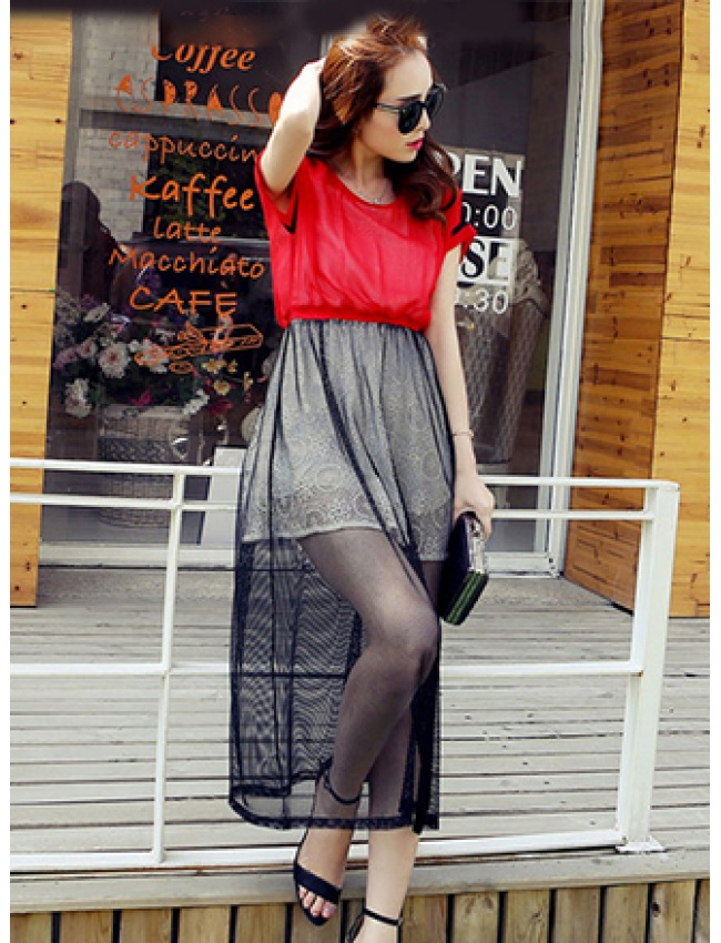 Đầm Maxi Phối Voan Tuyệt Đẹp - 1953