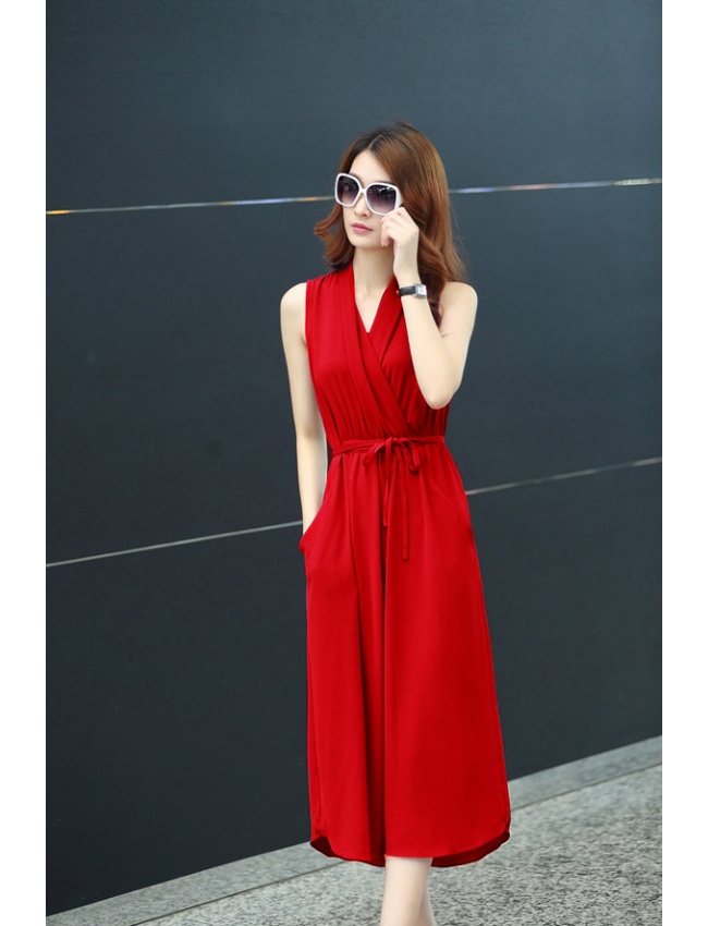Đầm Cổ Chéo Dún Eo - 72