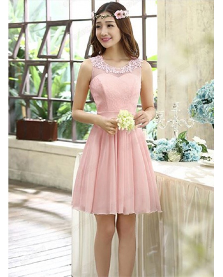 Đầm Xòe Cô Dâu Đính Nơ Eo - 2040
