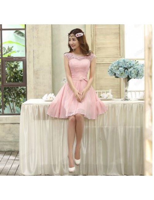 Đầm Xòe Cô Dâu Đính Nơ Eo - 2040