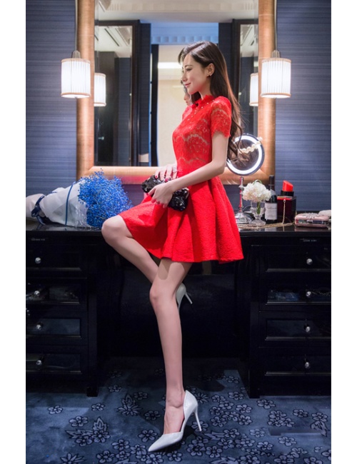 Đầm Thun Phối Ren Kiêu Sa - 2057