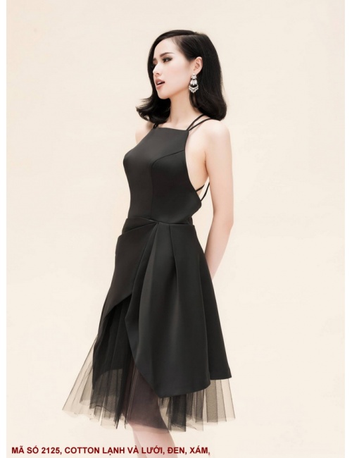 Đầm Tâm Tít Hở Lưng Chéo Dây - 2125