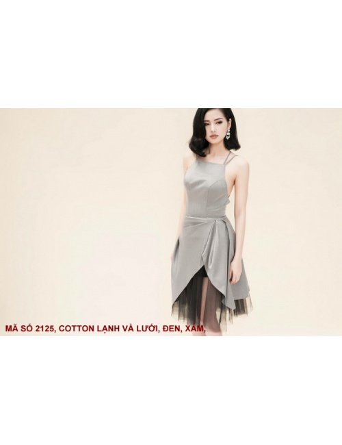 Đầm Tâm Tít Hở Lưng Chéo Dây - 2125