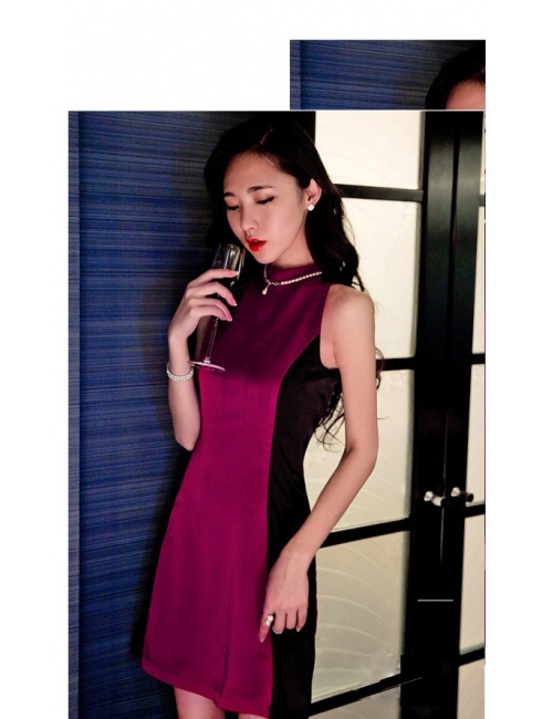 Đầm Cổ Lọ Lai Xòe Xinh Xắn - 2801
