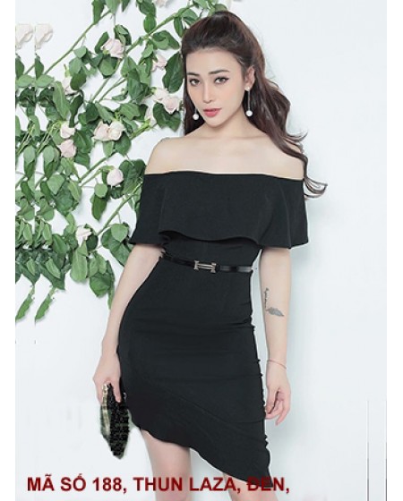 Đầm Cổ Rộng Lai Xéo - 188