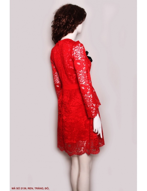 Đầm Ren Tay Dài - 2139