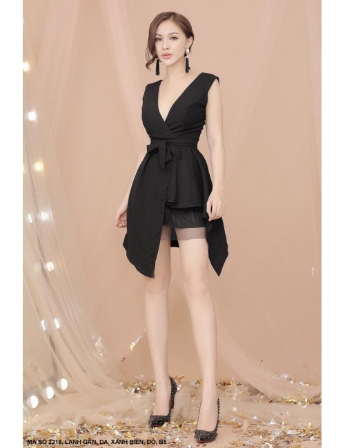 Đầm Cột Nơ Eo - 2218