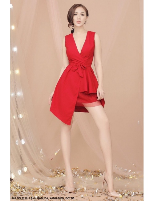 Đầm Cột Nơ Eo - 2218
