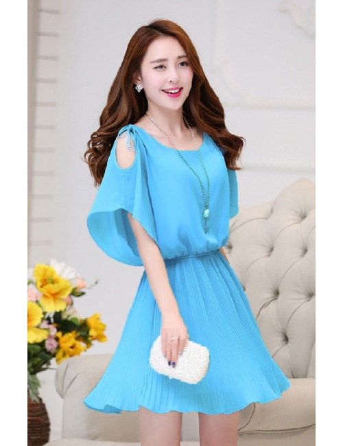 Đầm Xếp Ly Cổ Dún