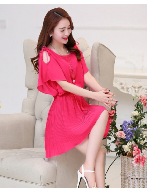 Đầm Xếp Ly Cổ Dún