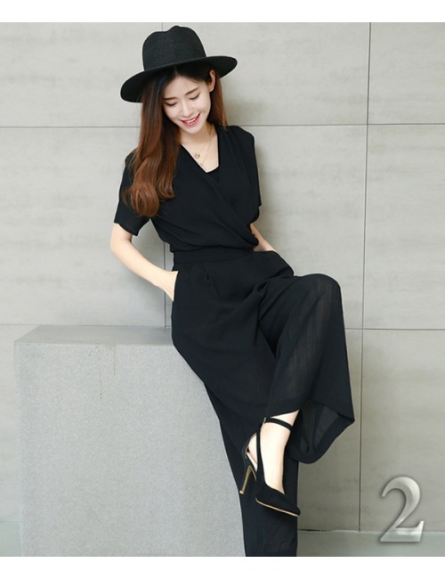 Jumpsuit Cổ Chéo Sang Trọng - Js5000