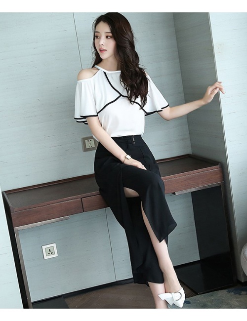 Bộ Đồ Tay Rớt Phối Viền Đen Sang Trọng