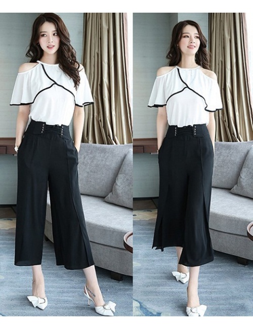 Bộ Đồ Tay Rớt Phối Viền Đen Sang Trọng