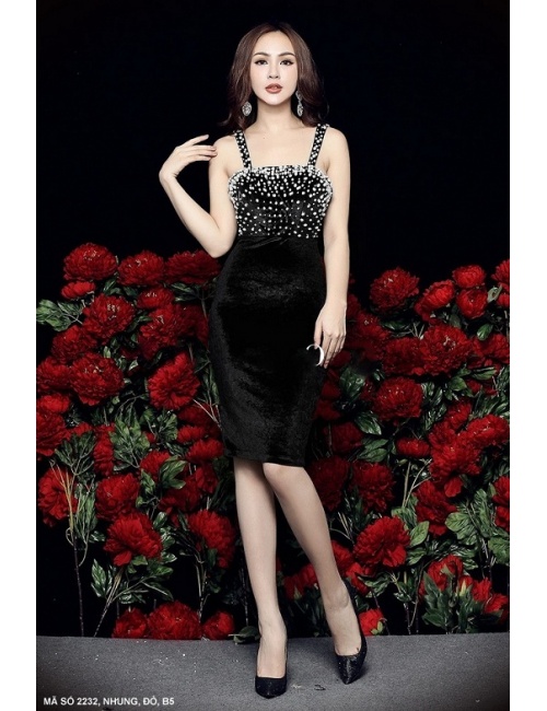 Đầm 2 Dây Kết Hạt - 2232