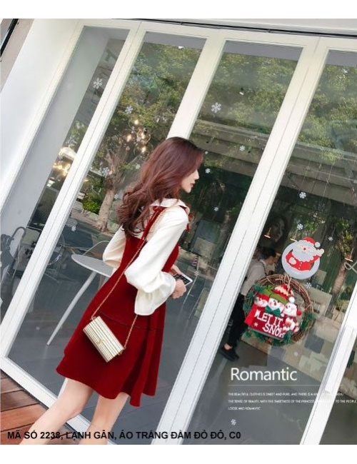 Đầm Xòe Tay Lở Dún - 2238