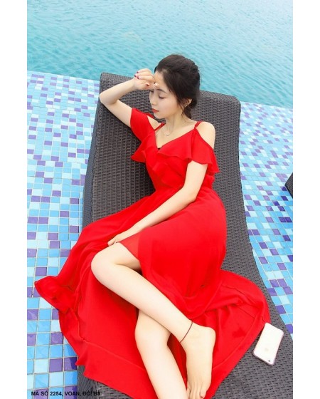 Đầm Dài 2 Dây - 2254