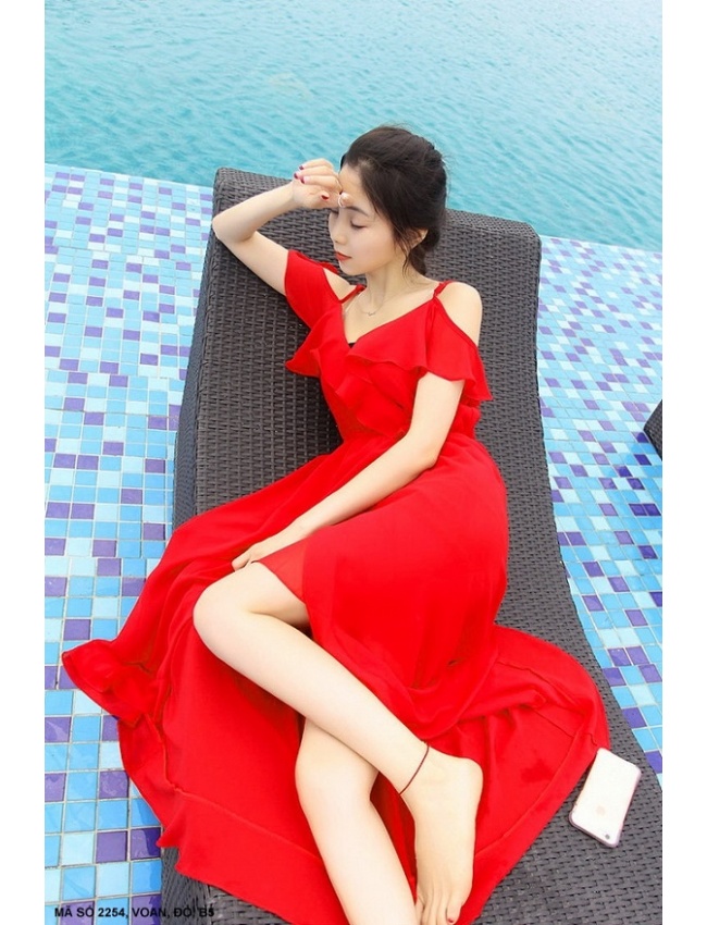 Đầm Dài 2 Dây - 2254