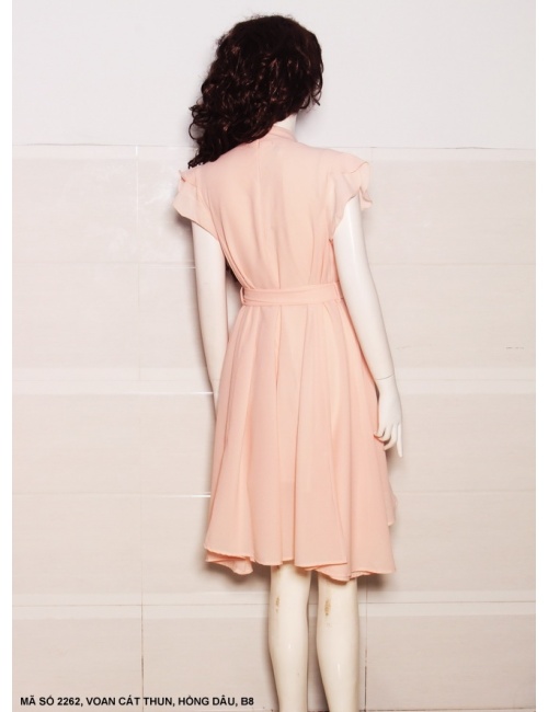 Đầm Xòe Thắt Nơ Eo - 2262