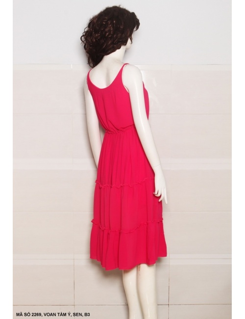 Đầm Sát Nách Dún 3 Tầng - 2269