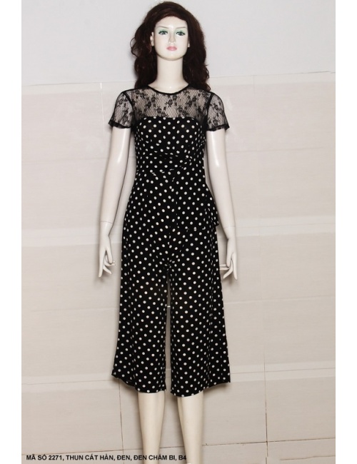 Đồ Bay Phối Ren Tay Ngắn - 2271