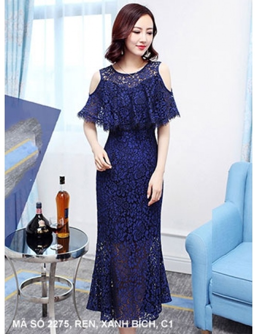 Đầm Ren Dạ Hội Hở Vai - 2275