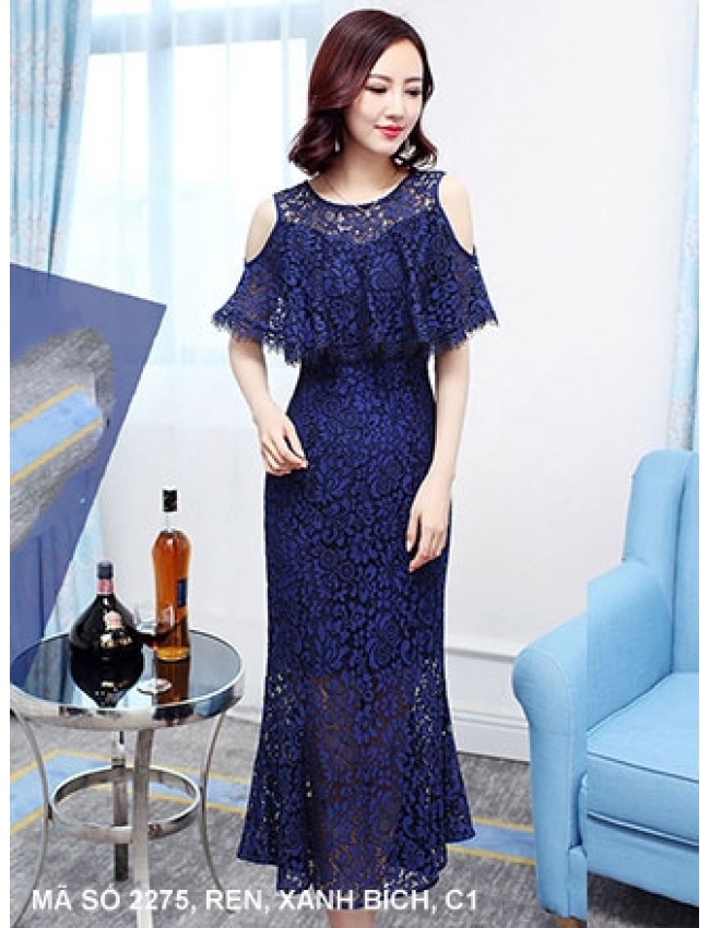 Đầm Ren Dạ Hội Hở Vai - 2275