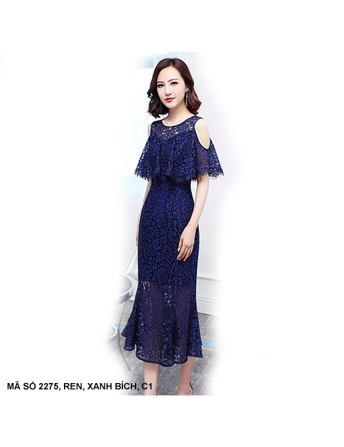 Đầm Ren Dạ Hội Hở Vai - 2275