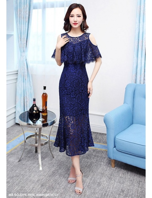 Đầm Ren Dạ Hội Hở Vai - 2275