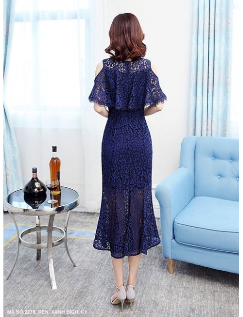 Đầm Ren Dạ Hội Hở Vai - 2275