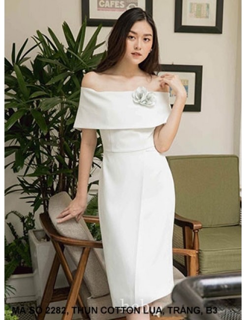 Đầm Trễ Vai Khoái Váy - 2282