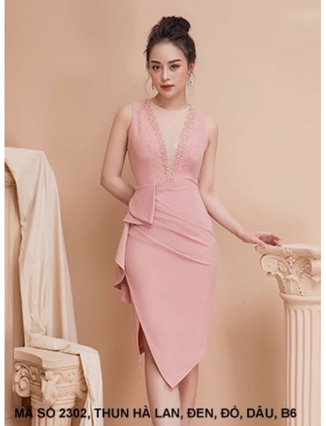 Đầm Lai Nhọn Cổ Tim Sâu - 2302