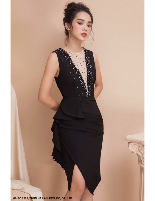 Đầm Lai Nhọn Cổ Tim Sâu - 2302