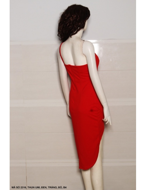 Đầm Một Dây Lai Xẻ Đùi - 2316