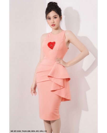 ĐẦM ÔM SÁT NÁCH ĐÍNH BÈO EO - 2320