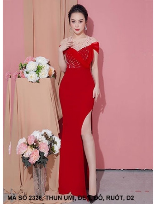 Đầm Dạ Hội Cúp Ngực Đính Hạt 2326