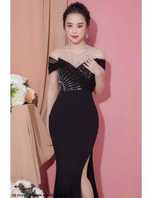Đầm Dạ Hội Cúp Ngực Đính Hạt 2326