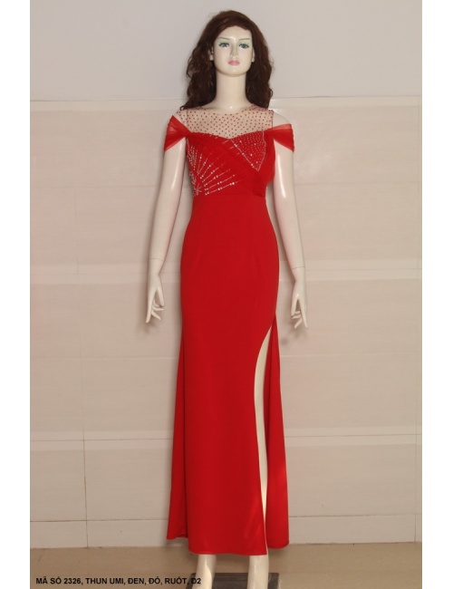 Đầm Dạ Hội Cúp Ngực Đính Hạt 2326