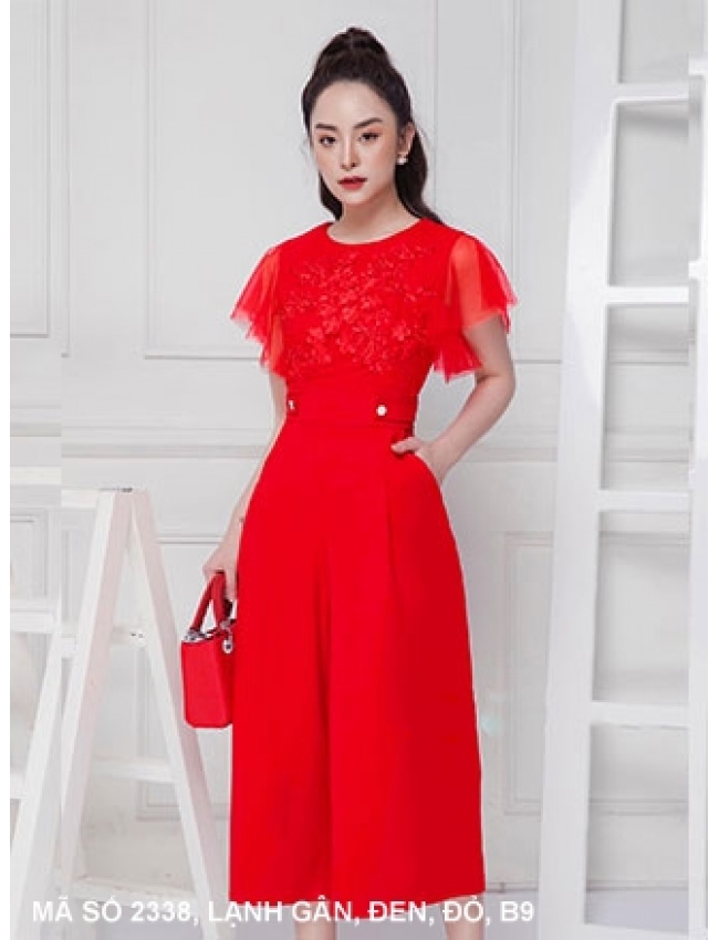 Đồ Bay Tay Ngắn Ren Thân Kết Hoa