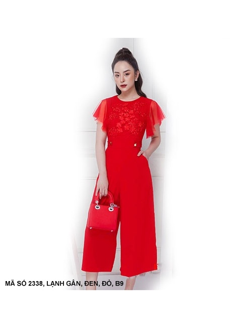 Đồ Bay Tay Ngắn Ren Thân Kết Hoa